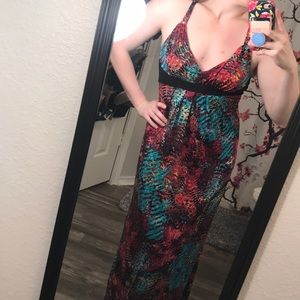 J.F.W. Multicolored medium maxi-dress sexy